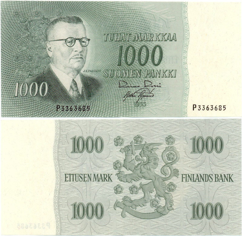 1000 Markkaa 1955 P3363685